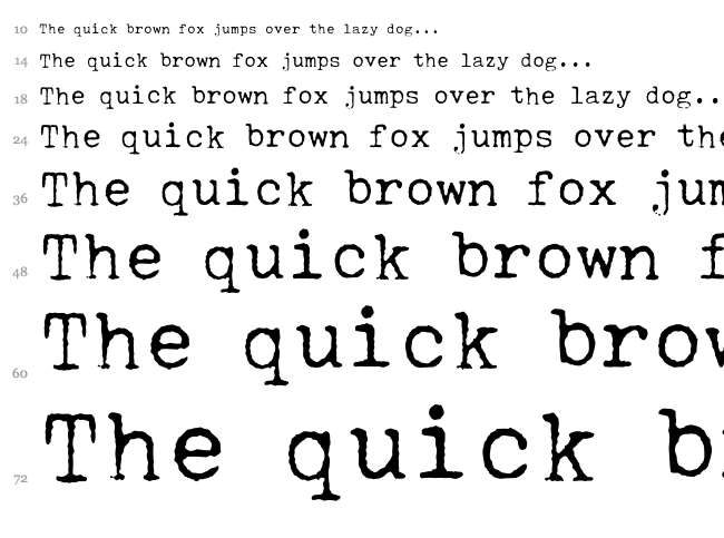 SCM Galaxie XII font waterfall